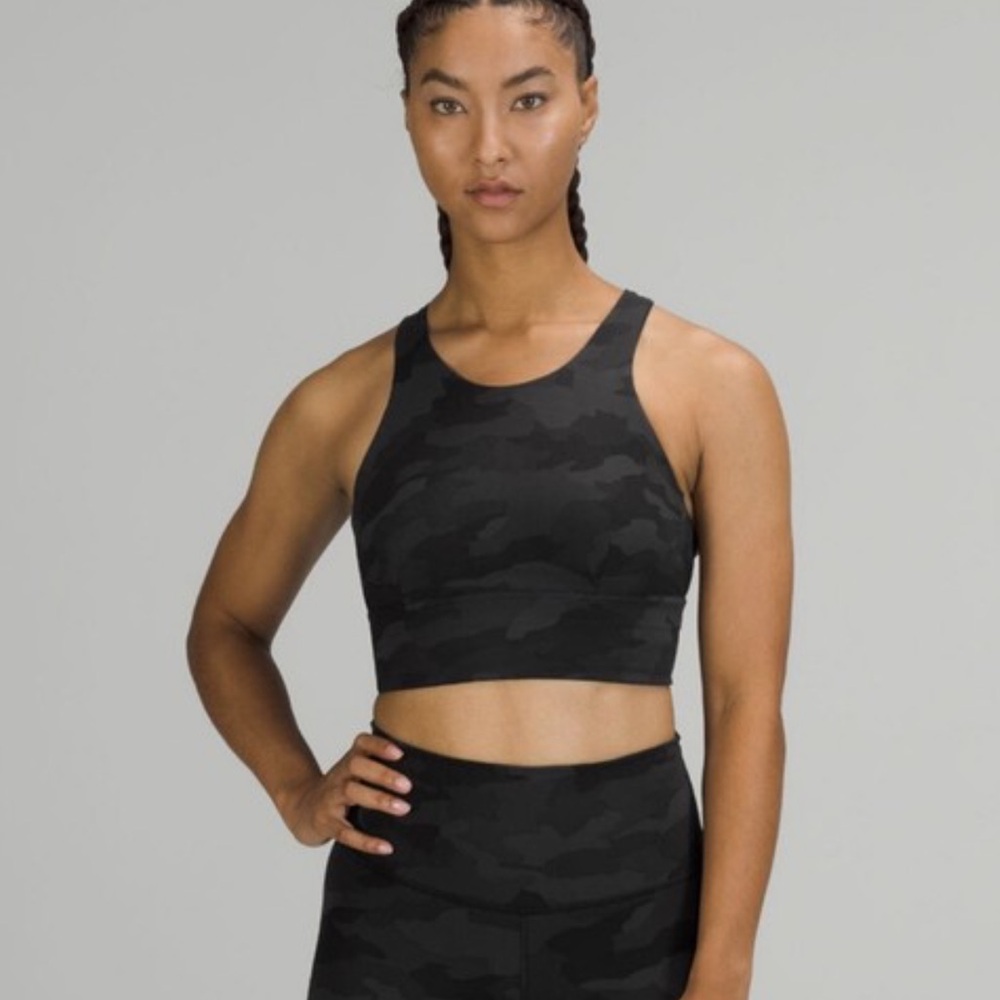 Lululemon Athletica Black Camouflage Top